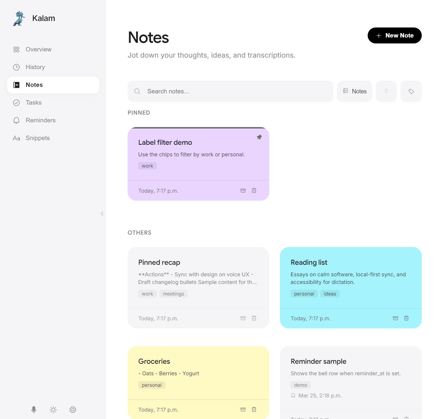 Notes